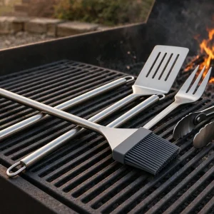 Long Handle Stainless Steel Pastry Brush Heavy Duty Grill Sauce Mop Fire Pit Cooking Utensils