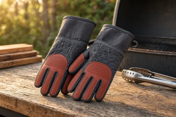26 Professional Grade Heat Resistant BBQ Gloves Non Slip Textured Grip Smoker Oven Mitts Tools